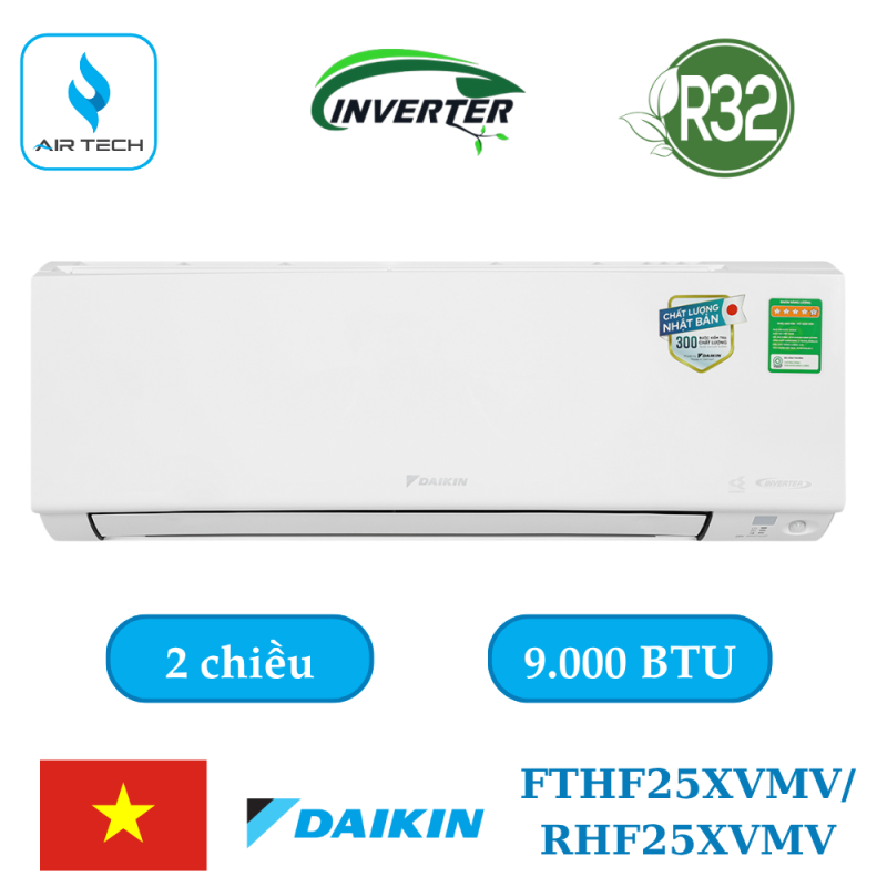 Điều hòa Daikin FTHF25XVMV / RHF25XVMV 9.000 BTU 2 chiều Inverter