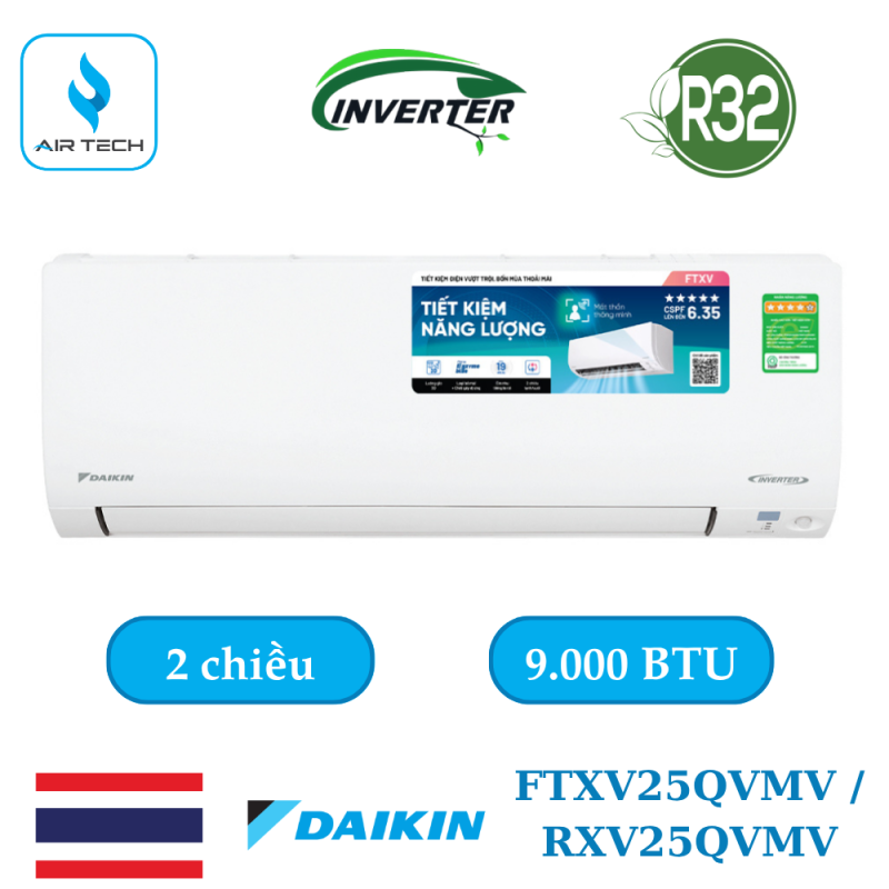 Điều hòa Daikin FTXV25QVMV / RXV25QVMV 9.000 BTU 2 chiều Inverter cao cấp