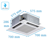 Dàn lạnh âm trần Cassette Multi Daikin FFA25RV1V 9.000 BTU