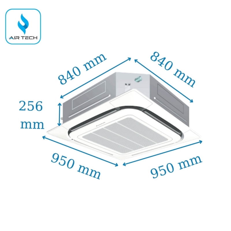 Dàn lạnh VRV âm trần cassette FXFQ25AVM 9.600 BTU Daikin đa hướng thổi