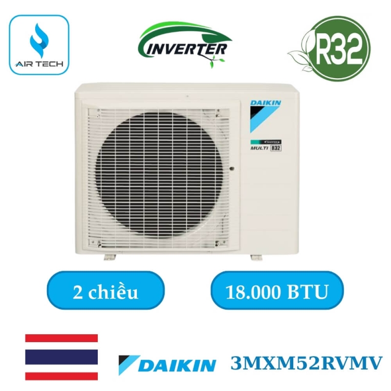 Dàn nóng multi NX Daikin 3MXM52RVMV 18.000 BTU Inverter