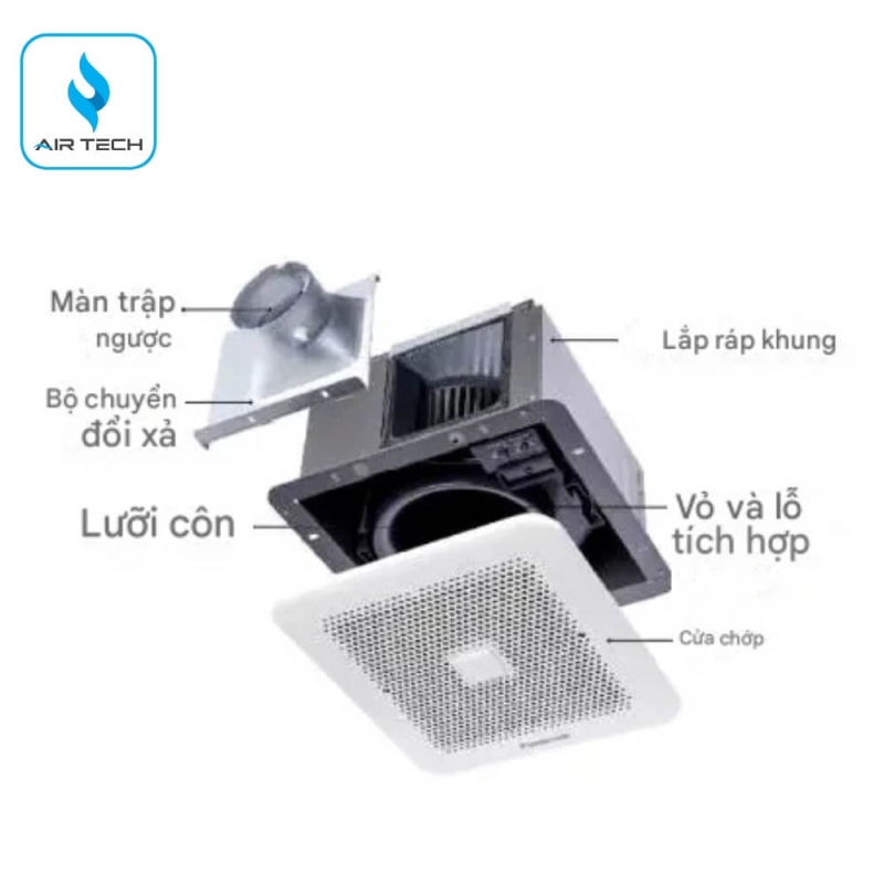 Quạt thông gió âm trần Panasonic FV-17CU9 7,5 W