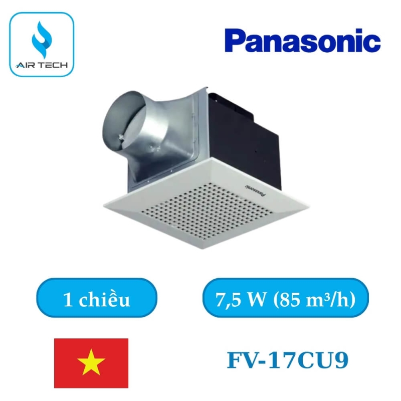 Quạt thông gió âm trần Panasonic FV-17CU9 7,5 W