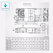 Quạt âm trần cấp khí tươi, lọc bụi mịn Nedfon DGT10-24H siêu mỏng