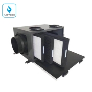 Quạt âm trần cấp khí tươi, lọc bụi mịn Nedfon DGT10-24H siêu mỏng