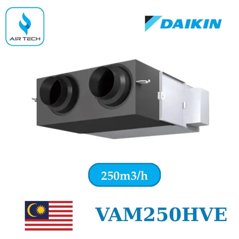 Quạt thông gió thu hồi nhiệt Daikin VAM250HVE 250m3/h