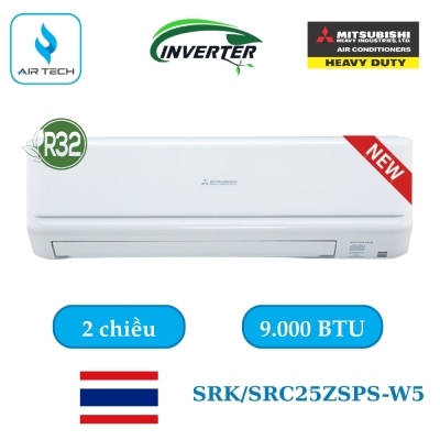 Điều hòa Mitsubishi Heavy SRK/SRC25ZSPS-W5 9.000BTU 2 chiều Inverter