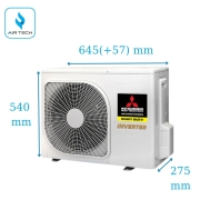 Điều hòa Mitsubishi Heavy SRK/SRC25ZSPS-W5 9.000BTU 2 chiều Inverter