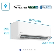 Điều hòa Panasonic CU/CS-U9ZKH-8 9.000 BTU 1 chiều Inverter cao cấp