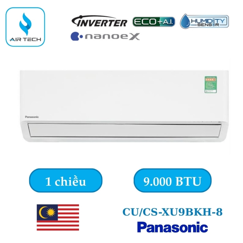Điều hòa Panasonic CU/CS-XU9BKH-8 9.000 BTU 1 chiều Inverter siêu cao cấp