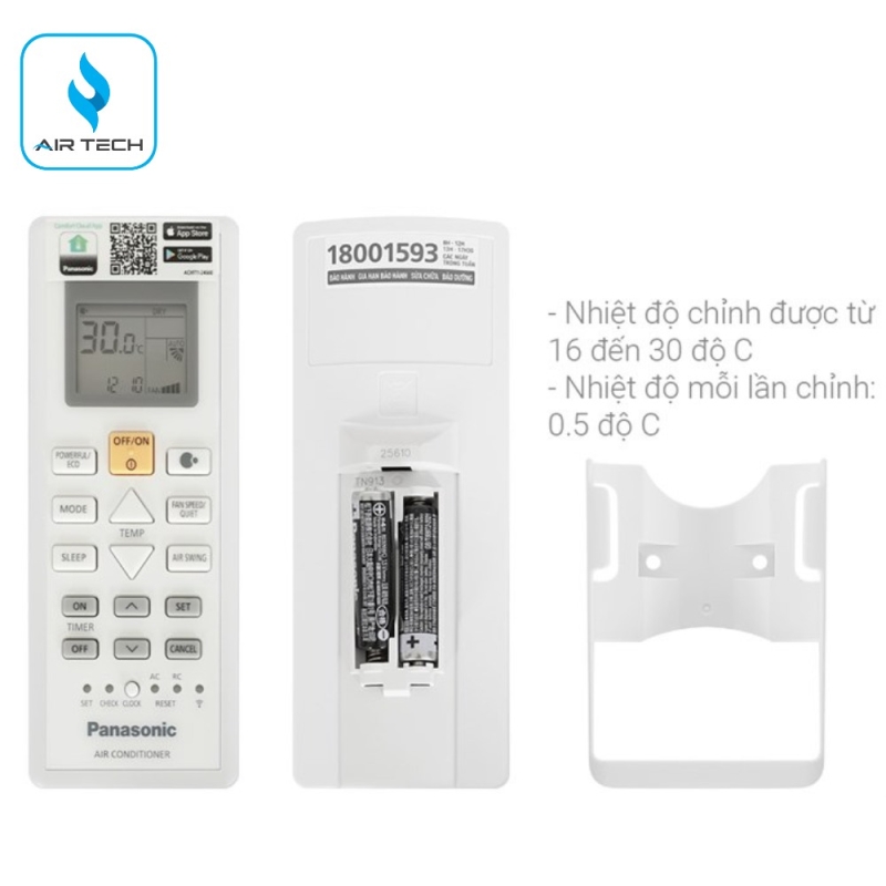 Điều hòa Panasonic CU/CS-YZ9AKH-8 9.000 BTU 2 chiều Inverter