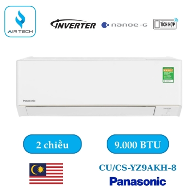 Điều hòa Panasonic CU/CS-YZ9AKH-8 9.000 BTU 2 chiều Inverter