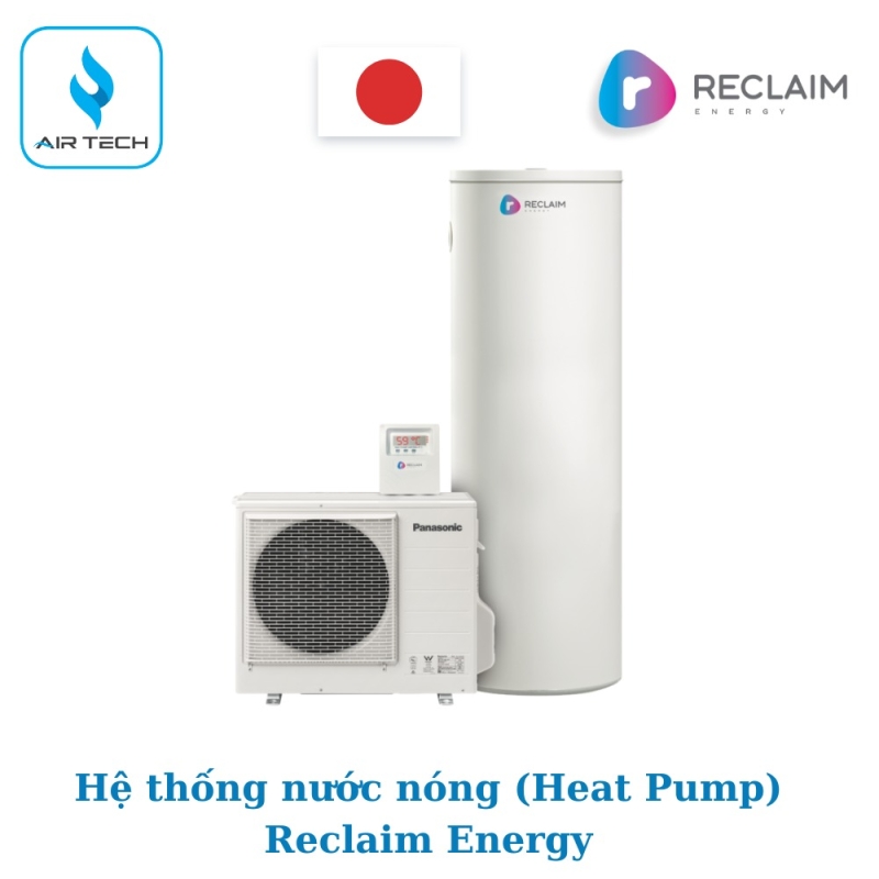 Hệ thống nước nóng trung tâm (Heat Pump) Reclaim sản xuất tại Nhật Bản