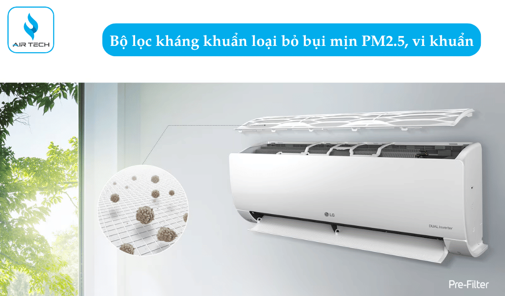 Bộ lọc kháng khuẩn – Không khí sạch khuẩn, an toàn sức khỏe