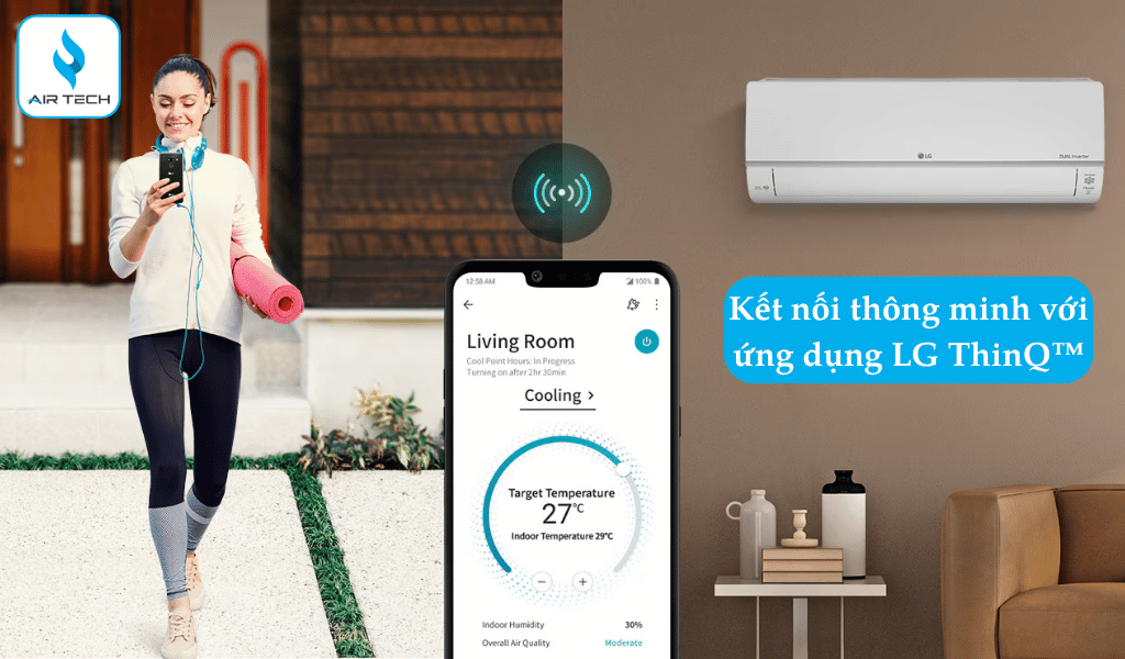 Kết nối thông minh với ứng dụng LG ThinQ™