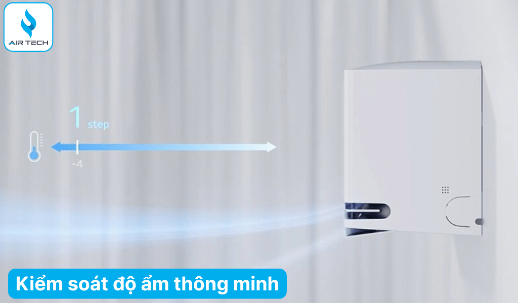 Kiểm soát độ ẩm – Không gian luôn khô thoáng