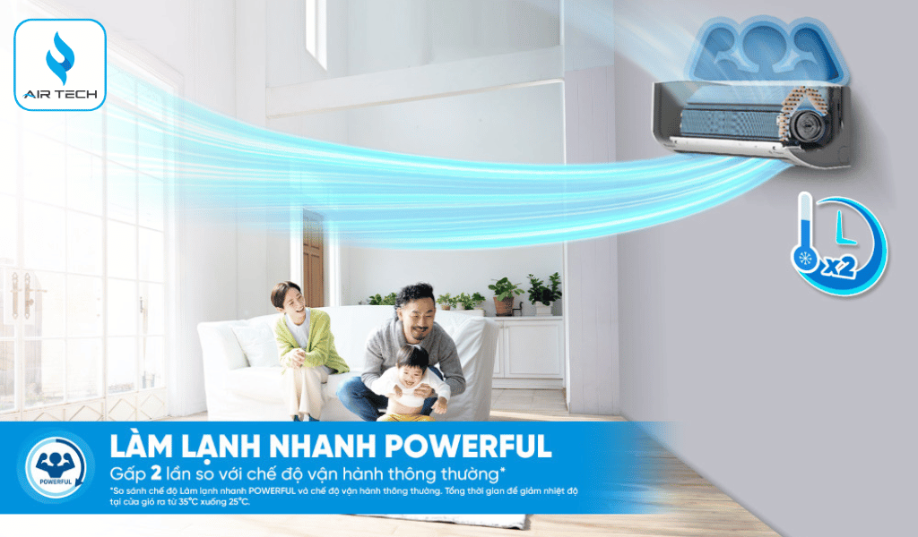 Làm lạnh nhanh Powerful – Mát lạnh ngay lập tức