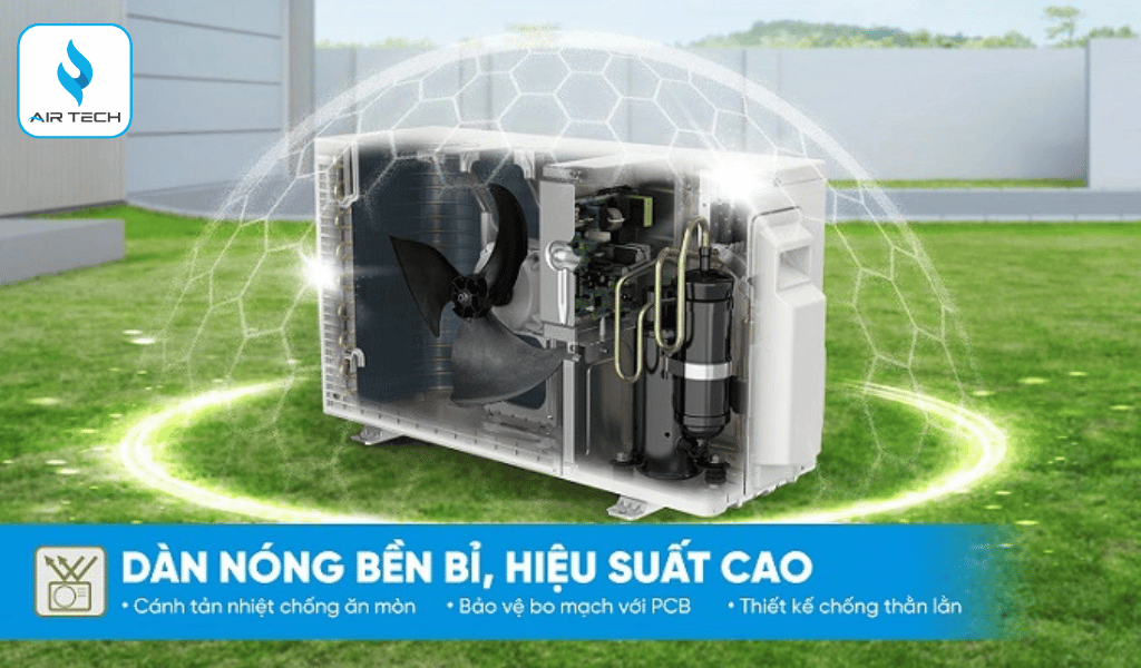  Bền bỉ hơn với dàn tản nhiệt chống ăn mòn