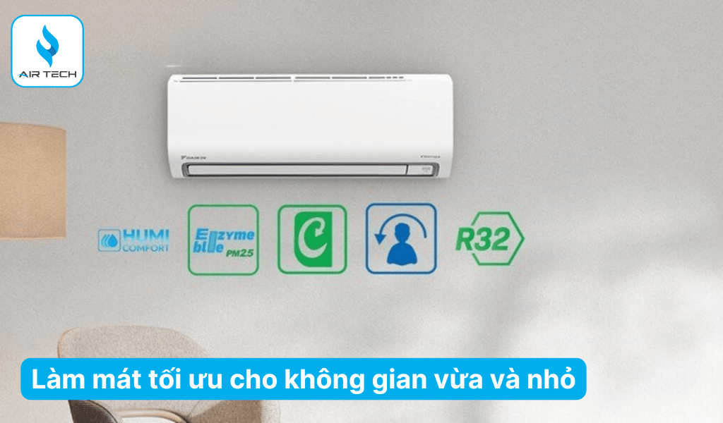 Làm mát tối ưu cho không gian nhỏ