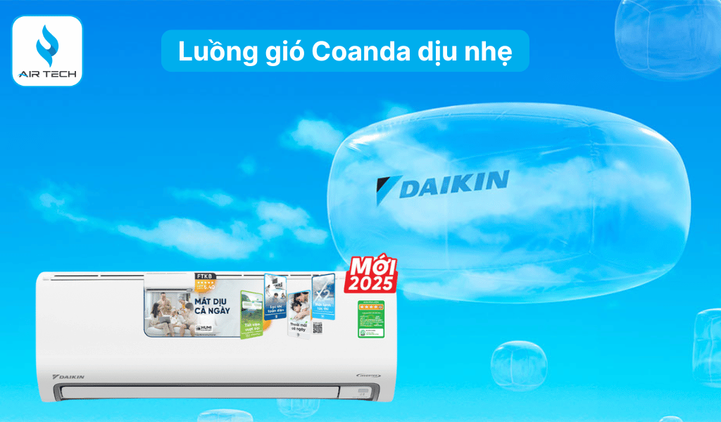 Luồng gió Coanda dịu nhẹ