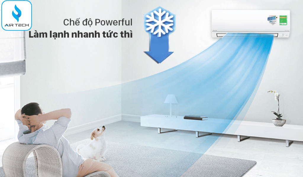 Chế độ Powerful – Làm lạnh nhanh tức thì