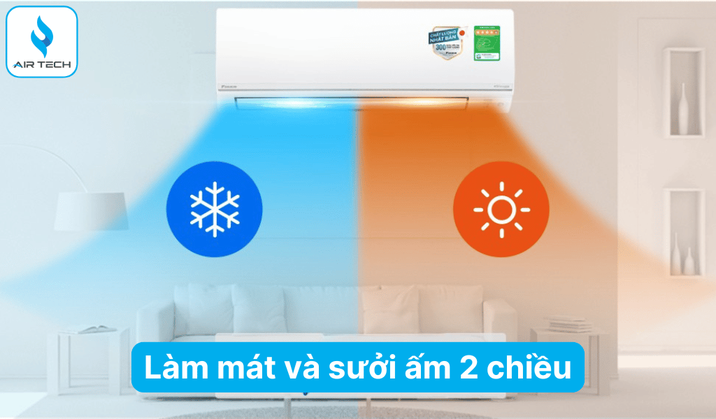  Làm mát và sưởi ấm 2 chiều