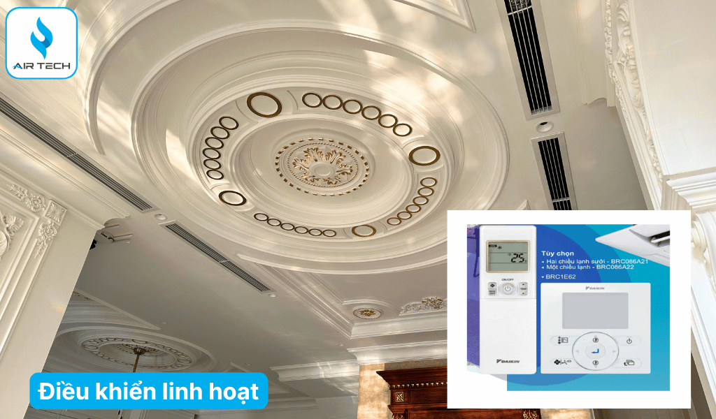 Điều khiển linh hoạt – Dễ sử dụng