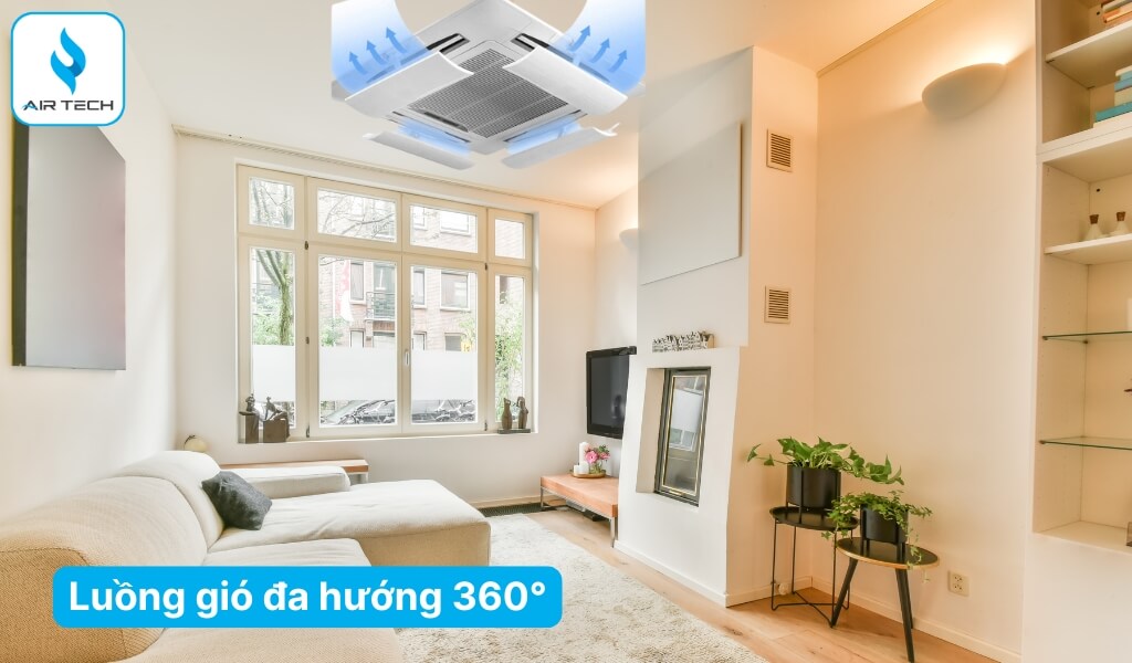 Luồng gió đa hướng 360°