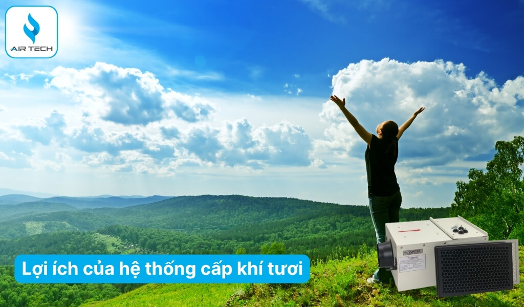 Lợi ích của hệ thống cấp khí tươi với sức khỏe và hiệu suất làm việc