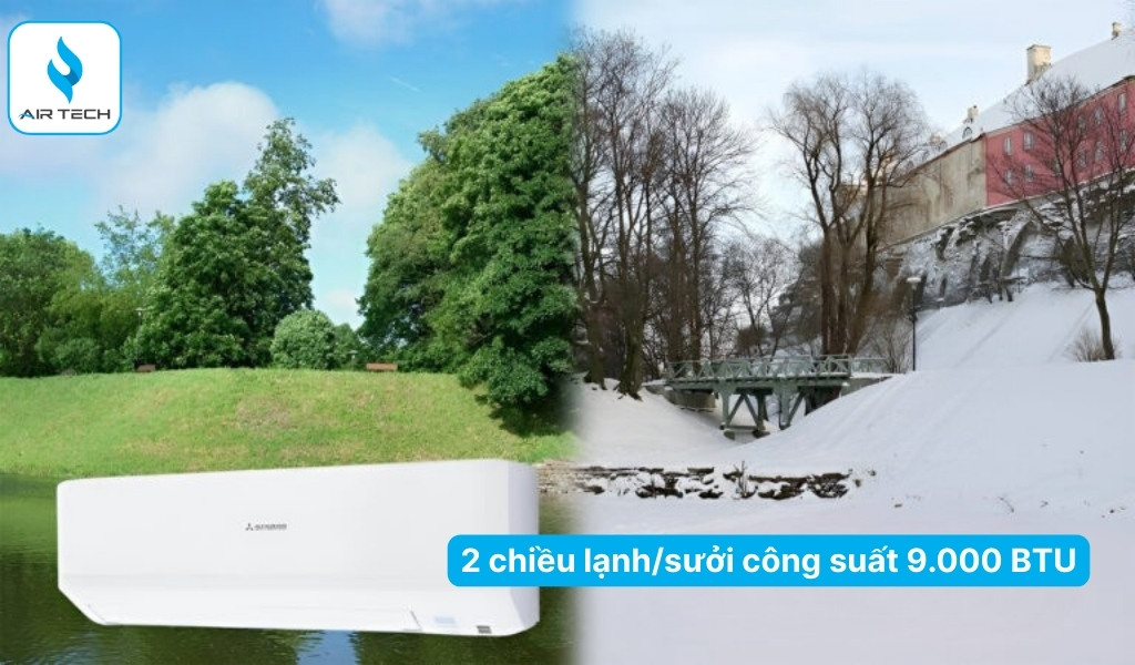 Công suất 9.000BTU – Hiệu quả cho phòng dưới 15m²