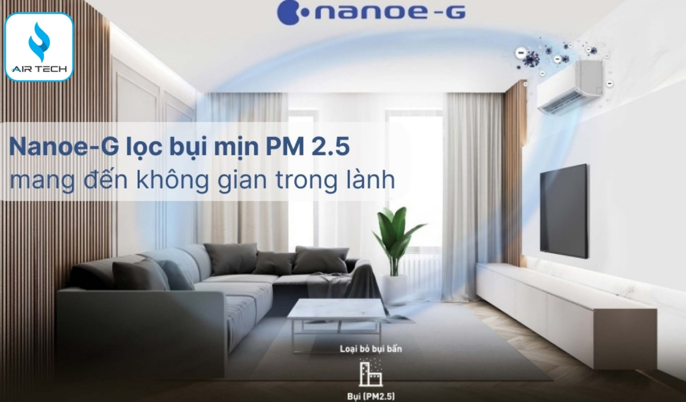 Nanoe-G – Loại bỏ bụi mịn PM2.5 hiệu quả đến 99%