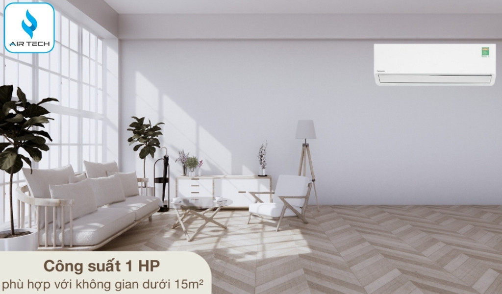Công suất 9.550 BTU (1HP): tối ưu phòng < 15 m²