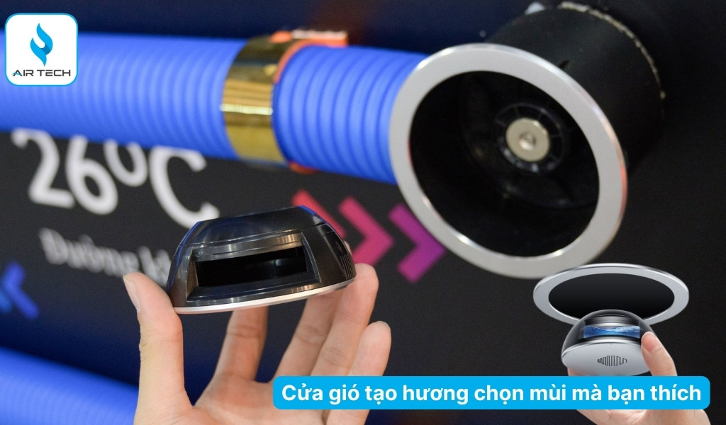 Cửa gió tạo hương – Không gian luôn tươi mới