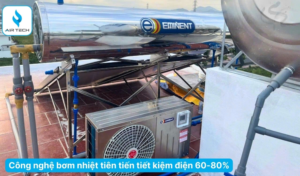 Hệ thống Heat Pump Eminent đạt hệ số hiệu suất COP lên tới 4.4