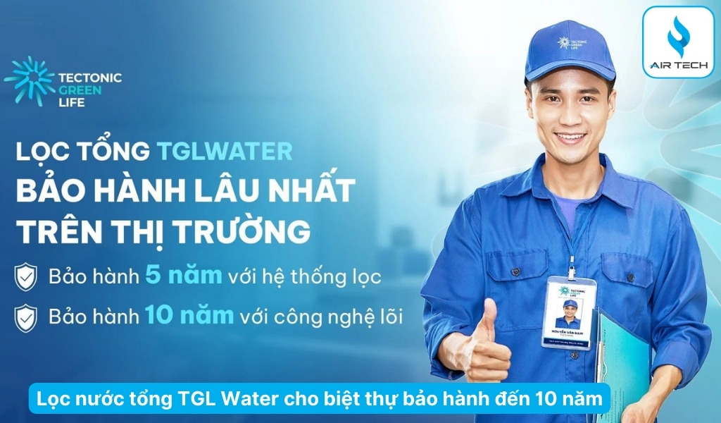 Hệ thống lọc nước tổng TGL Water cho biệt thự 