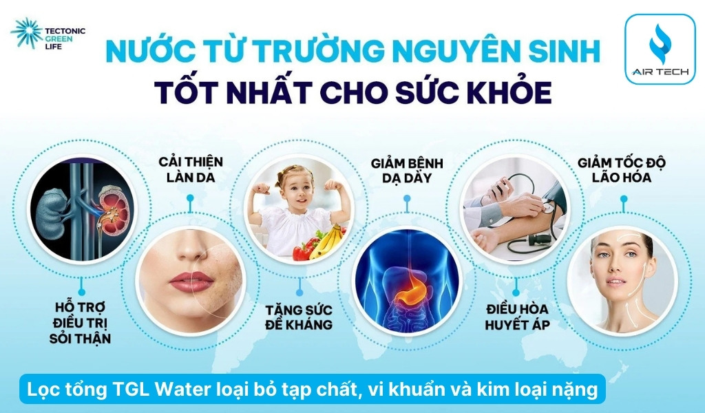 Loại bỏ tạp chất, vi khuẩn và kim loại nặng